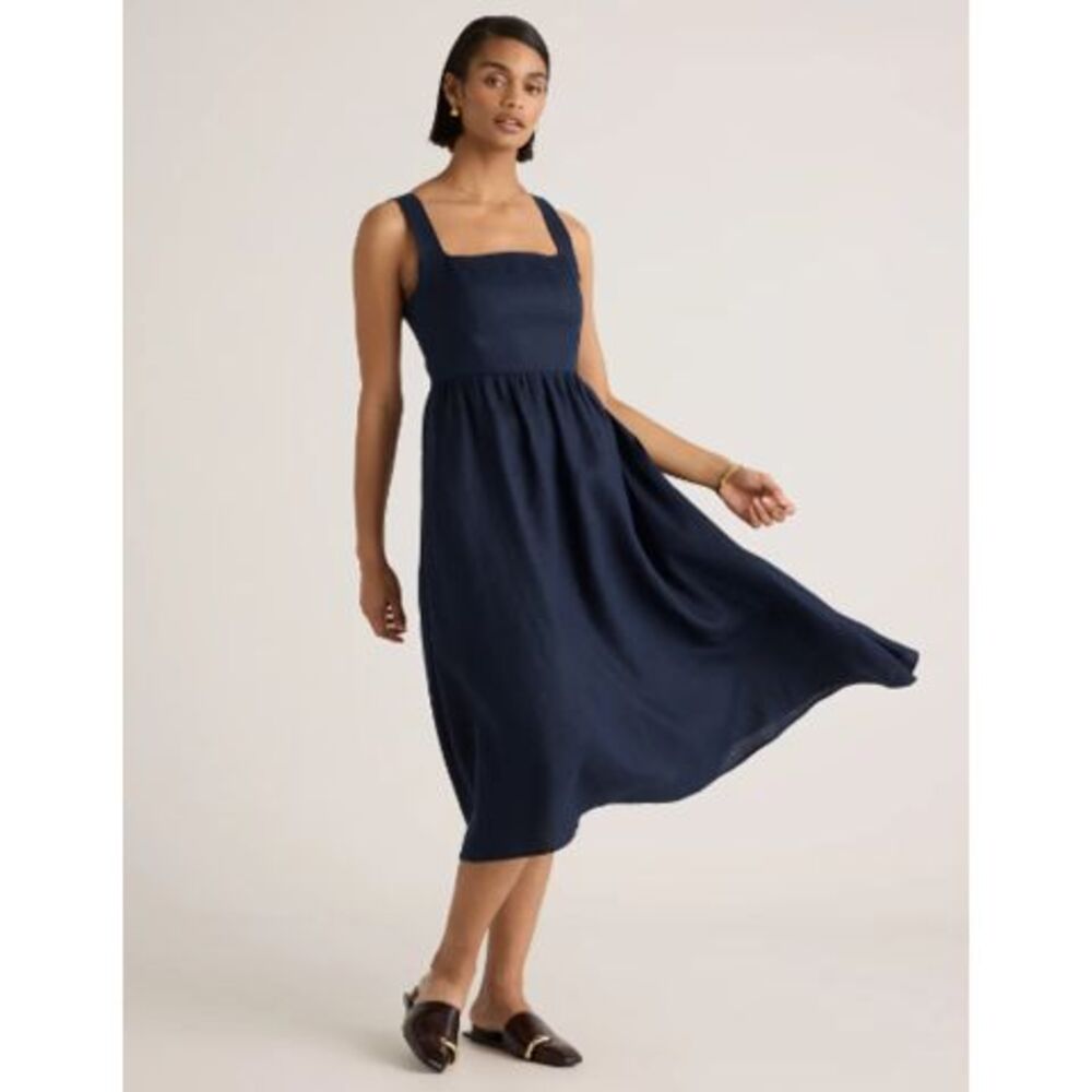 Quince Navy Blue Women's Dress NWT